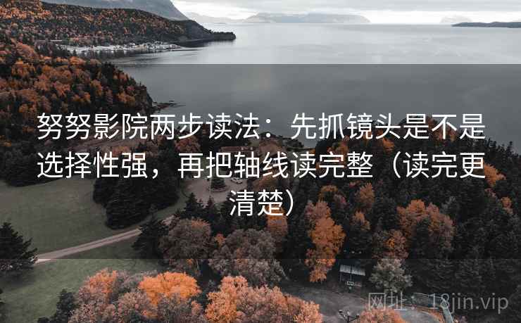 努努影院两步读法：先抓镜头是不是选择性强，再把轴线读完整（读完更清楚）